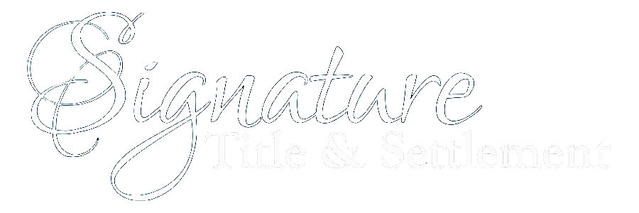 Signature Title White Logo